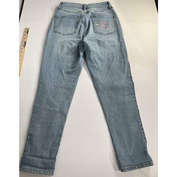 Sailor Moon Icons Embroidered Mom Jeans Size 1 Hot Topic Exclusive Cat Moon - Picture 12 of 16